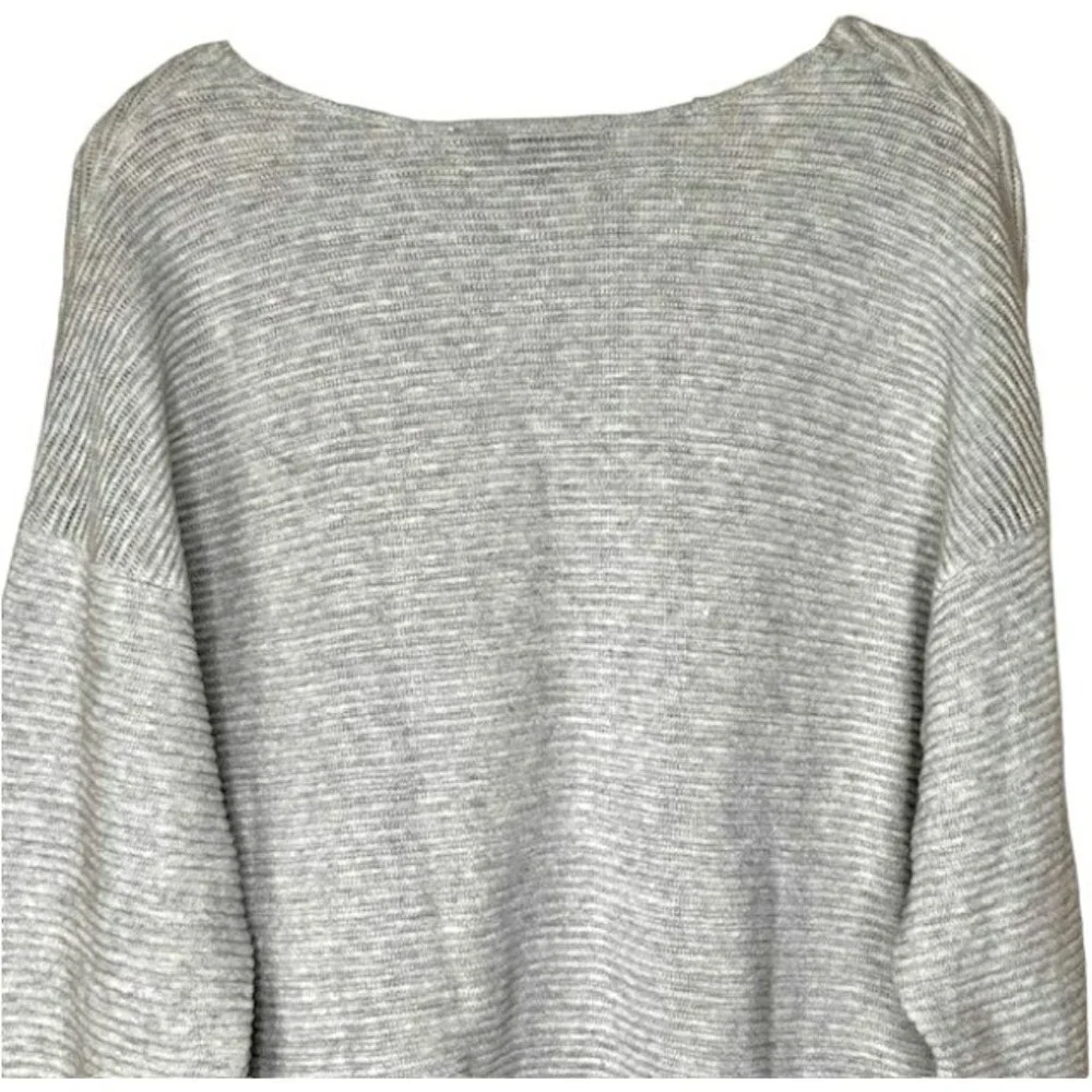 Tommy Bahama Bonita Ottoman Subtly Sequined Sweater - Pearl Gray Heather - L